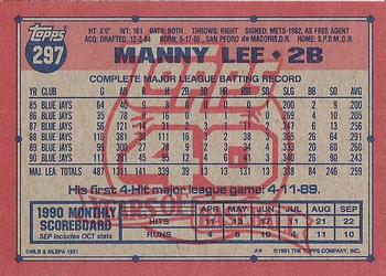 Manny Lee  baseball card collectible - Main Image 2
