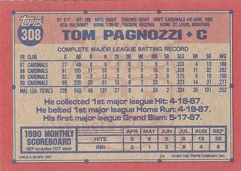 Tom Pagnozzi  baseball card collectible - Main Image 2