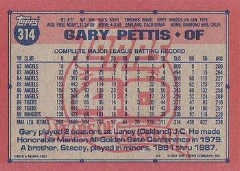 Gary Pettis  baseball card collectible - Main Image 2