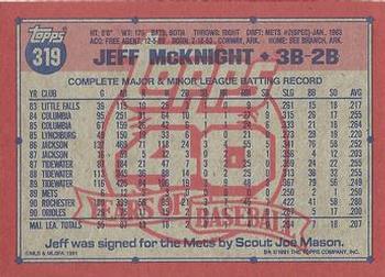 Jeff McKnight  baseball card collectible - Main Image 2