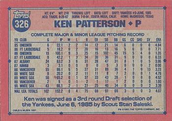 Ken Patterson  baseball card collectible - Main Image 2