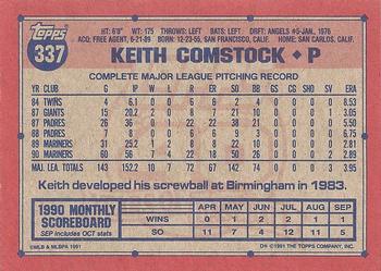 Keith Comstock  baseball card collectible - Main Image 2