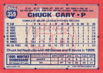 Chuck Cary  baseball card collectible - Main Image 2