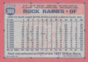 Rock Raines  baseball card collectible - Main Image 2