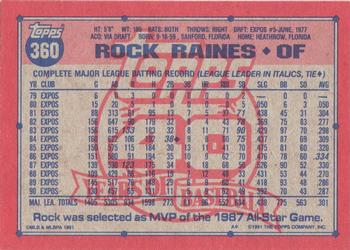 Rock Raines  baseball card collectible - Main Image 2