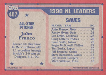 John Franco  baseball card collectible - Main Image 2