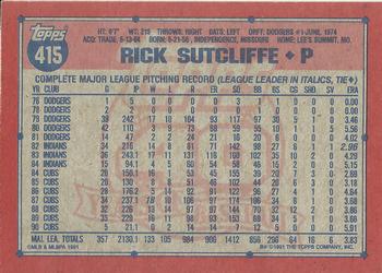 Rick Sutcliffe  baseball card collectible - Main Image 2