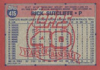 Rick Sutcliffe  baseball card collectible - Main Image 2