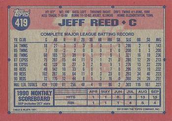 Jeff Reed  baseball card collectible - Main Image 2