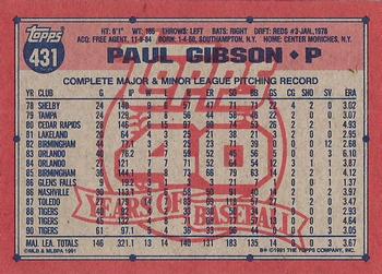 Paul Gibson  baseball card collectible - Main Image 2