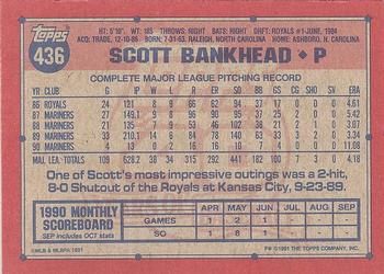 Scott Bankhead  baseball card collectible - Main Image 2