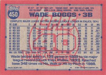 Wade Boggs  baseball card collectible - Main Image 2