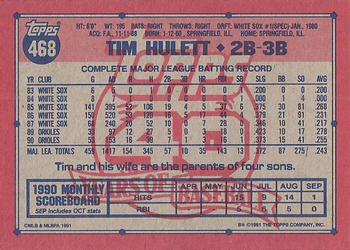 Tim Hulett  baseball card collectible - Main Image 2
