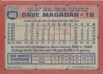 Dave Magadan  baseball card collectible - Main Image 2