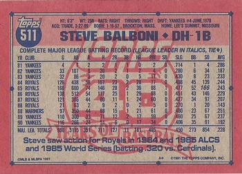 Steve Balboni  baseball card collectible - Main Image 2