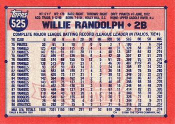 Willie Randolph  baseball card collectible - Main Image 2