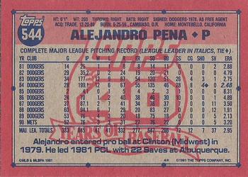 Alejandro Pena  baseball card collectible - Main Image 2
