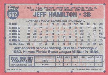 Jeff Hamilton  baseball card collectible - Main Image 2