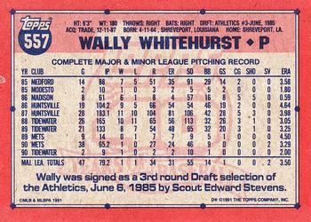 Wally Whitehurst  baseball card collectible - Main Image 2
