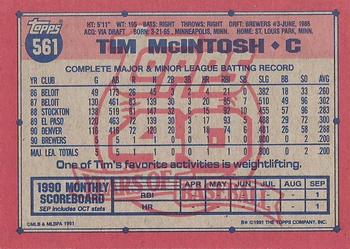 Tim McIntosh  baseball card collectible - Main Image 2