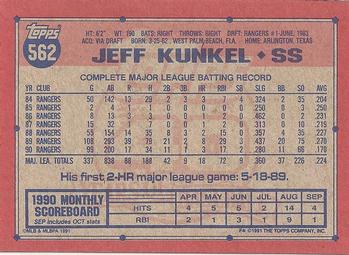 Jeff Kunkel  baseball card collectible - Main Image 2