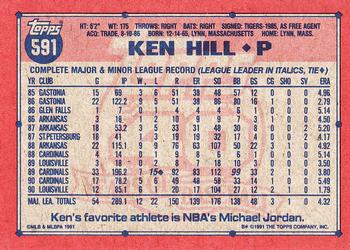 Ken Hill  baseball card collectible - Main Image 2