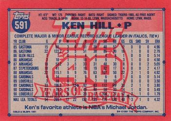 Ken Hill  baseball card collectible - Main Image 2