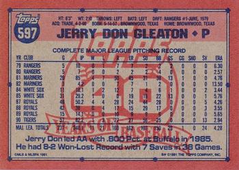 Jerry Don Gleaton  baseball card collectible - Main Image 2