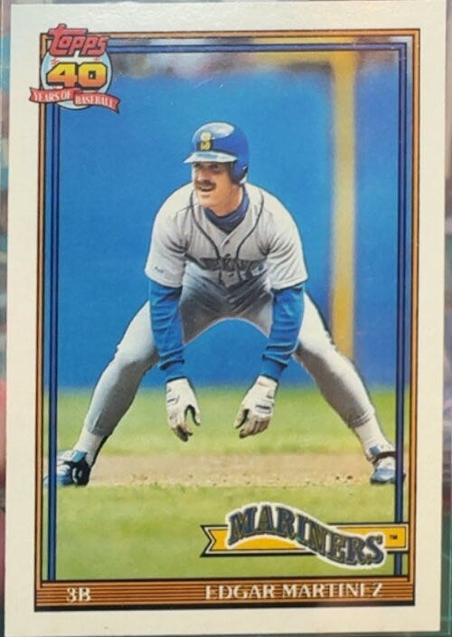 Edgar Martinez  baseball card collectible - Main Image 3