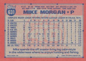 Mike Morgan  baseball card collectible - Main Image 2