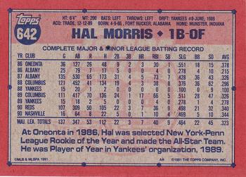 Hal Morris  baseball card collectible - Main Image 2