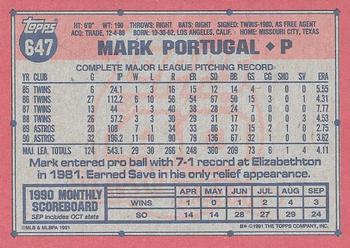 Mark Portugal  baseball card collectible - Main Image 2