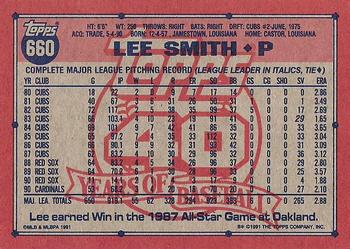 Lee Smith  baseball card collectible - Main Image 2