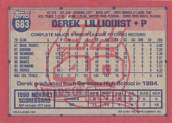 Derek Lilliquist  baseball card collectible - Main Image 2