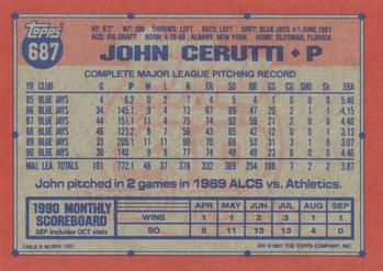 John Cerutti  baseball card collectible - Main Image 2