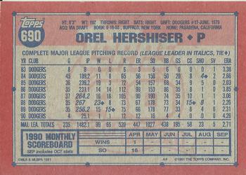 Orel Hershiser  baseball card collectible - Main Image 2