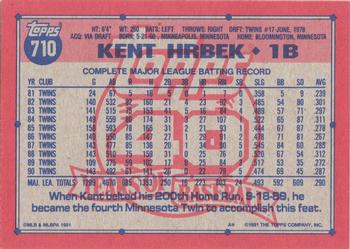 Kent Hrbek  baseball card collectible - Main Image 2