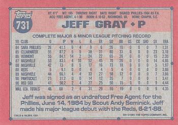 Jeff Gray  baseball card collectible - Main Image 2