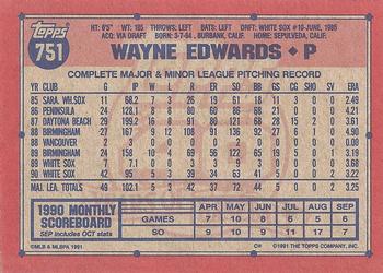 Wayne Edwards  baseball card collectible - Main Image 2