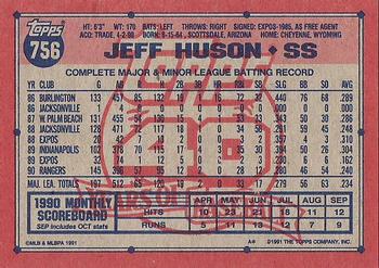 Jeff Huson  baseball card collectible - Main Image 2