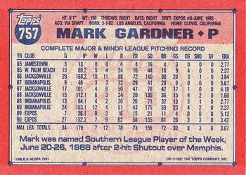 Mark Gardner  baseball card collectible - Main Image 2