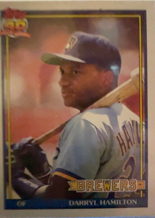Darryl Hamilton  baseball card collectible - Main Image 3
