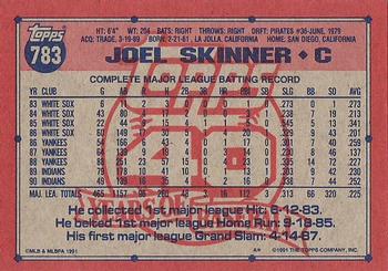 Joel Skinner  baseball card collectible - Main Image 2