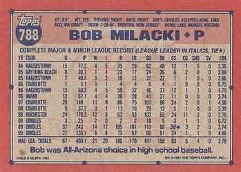 Bob Milacki  baseball card collectible - Main Image 2
