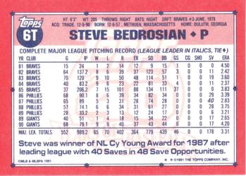 Steve Bedrosian  baseball card collectible - Main Image 2