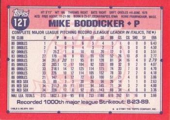 Mike Boddicker  baseball card collectible - Main Image 2