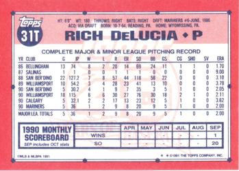 Rich DeLucia  baseball card collectible - Main Image 2