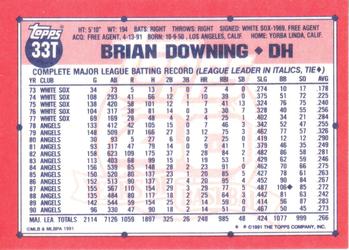 Brian Downing  baseball card collectible - Main Image 2