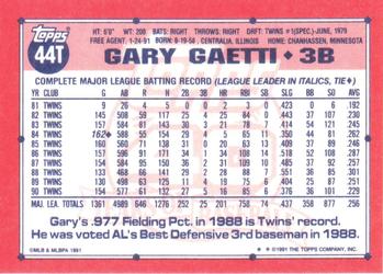 Gary Gaetti  baseball card collectible - Main Image 2
