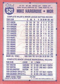 Mike Hargrove  baseball card collectible - Main Image 2